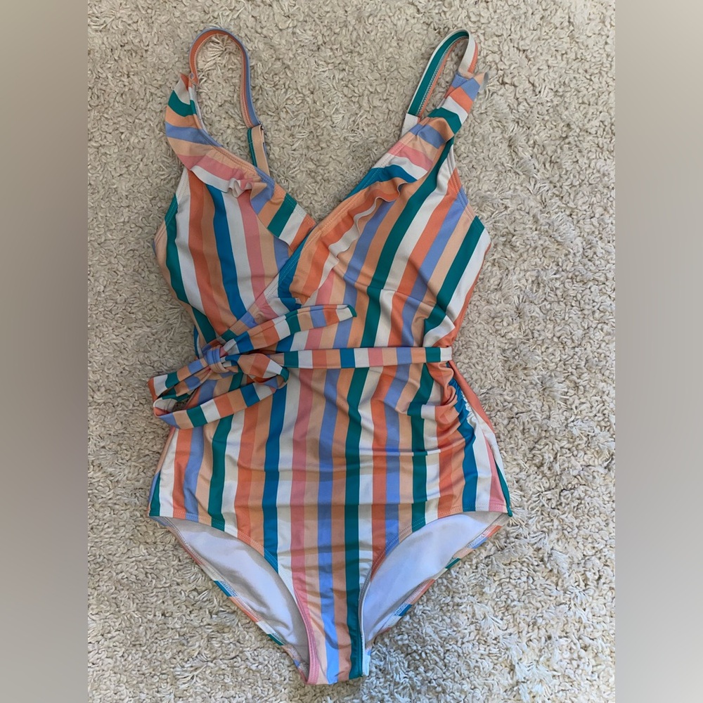Women’s pastel one piece swimsuit - Medium
